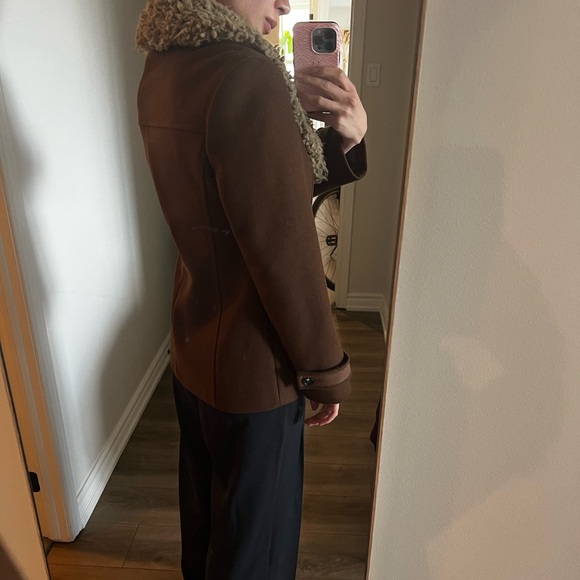 Wilfred Aritzia structure wool brown coat - Picture 10 of 12